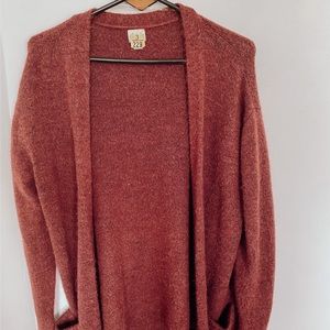 Maroon long cardigan from Target